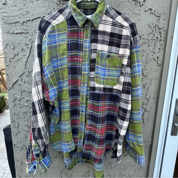 Urban Outfitters BDG Multicolor Plaid Women’s Button Up Shirt Size S - Picture 3 of 13